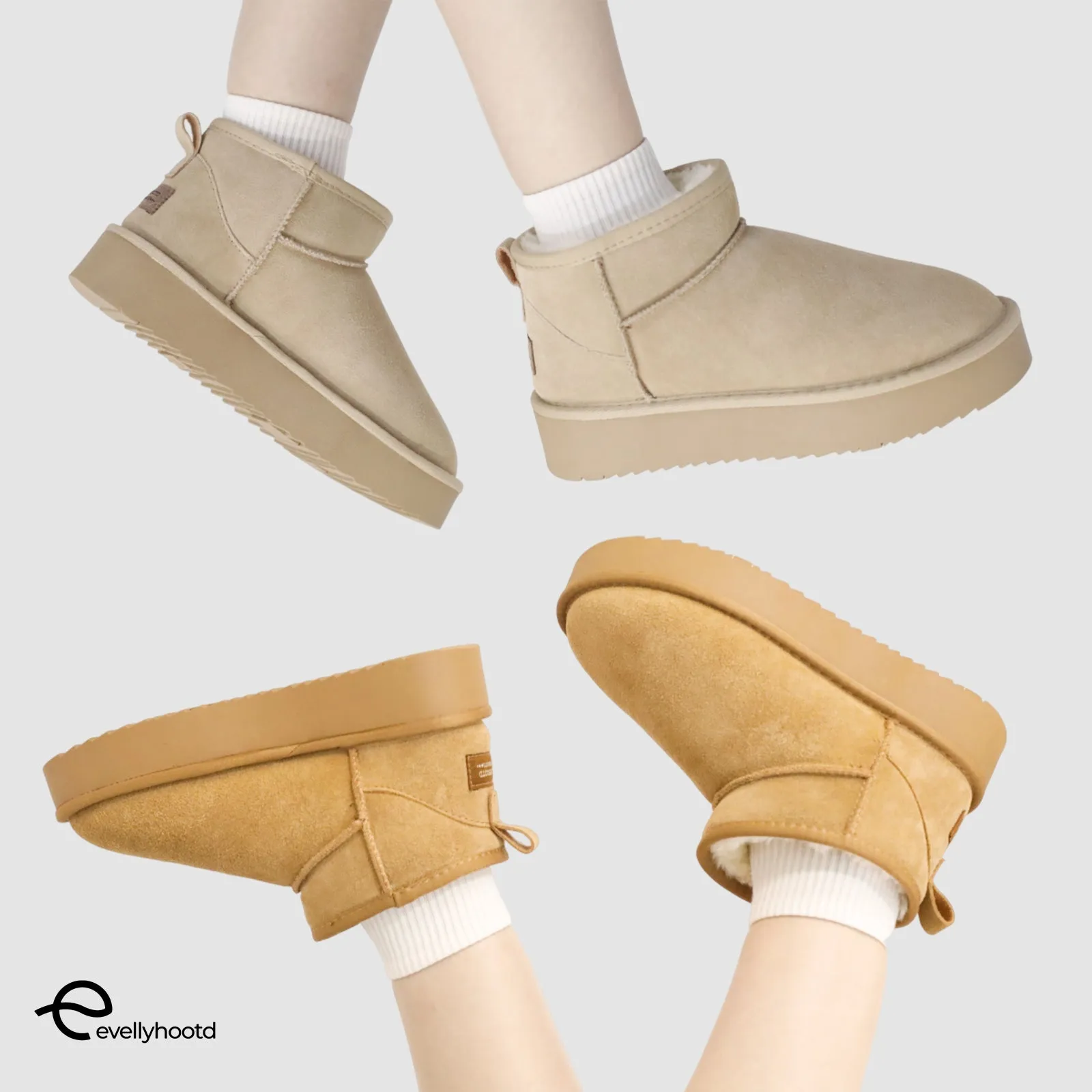 #2422 Classic Ankle P | Platform Ankle Snow Boots