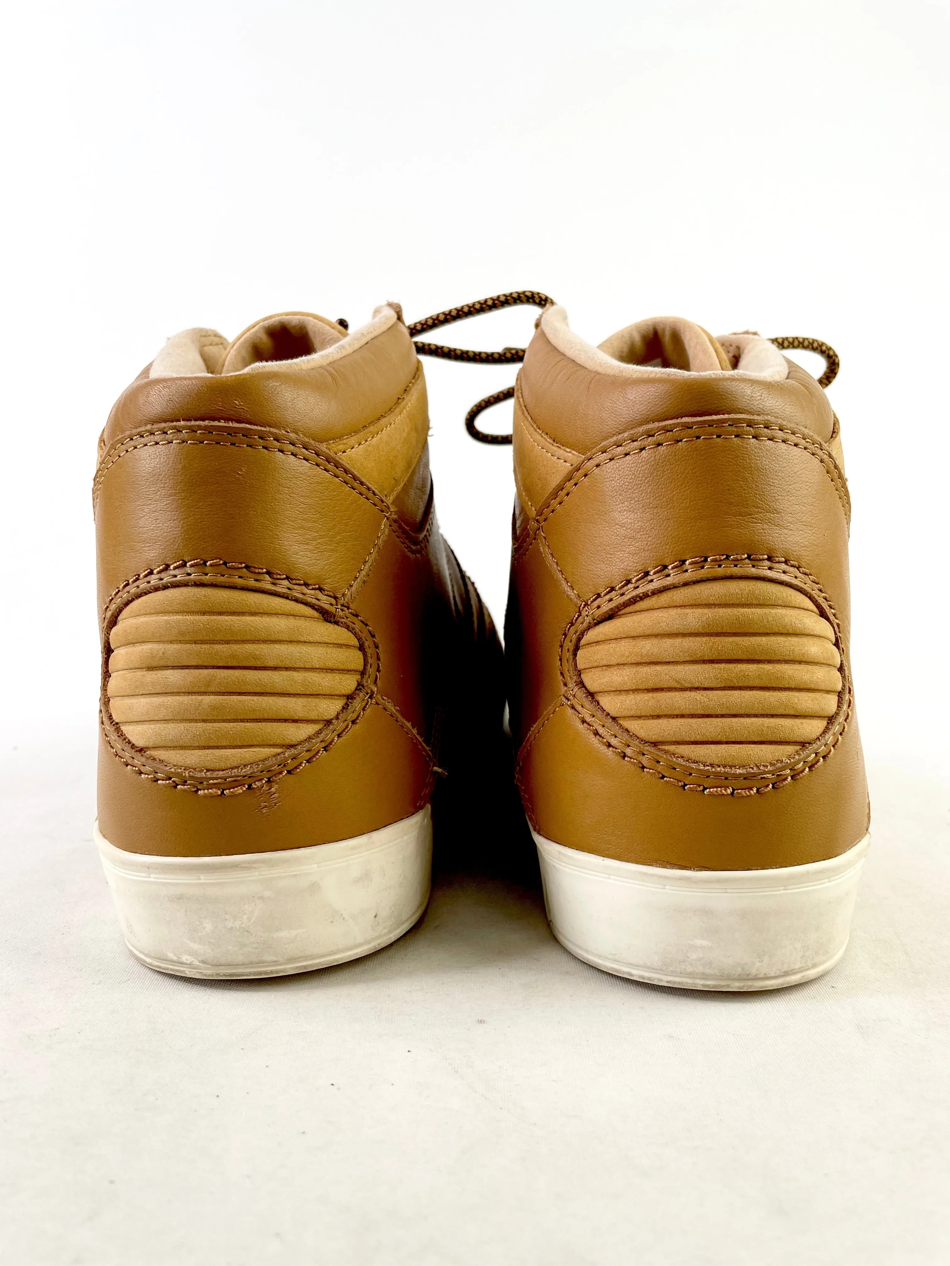 Adidas Originals Hardcourt Tan Hi-Top Sneakers - EU46