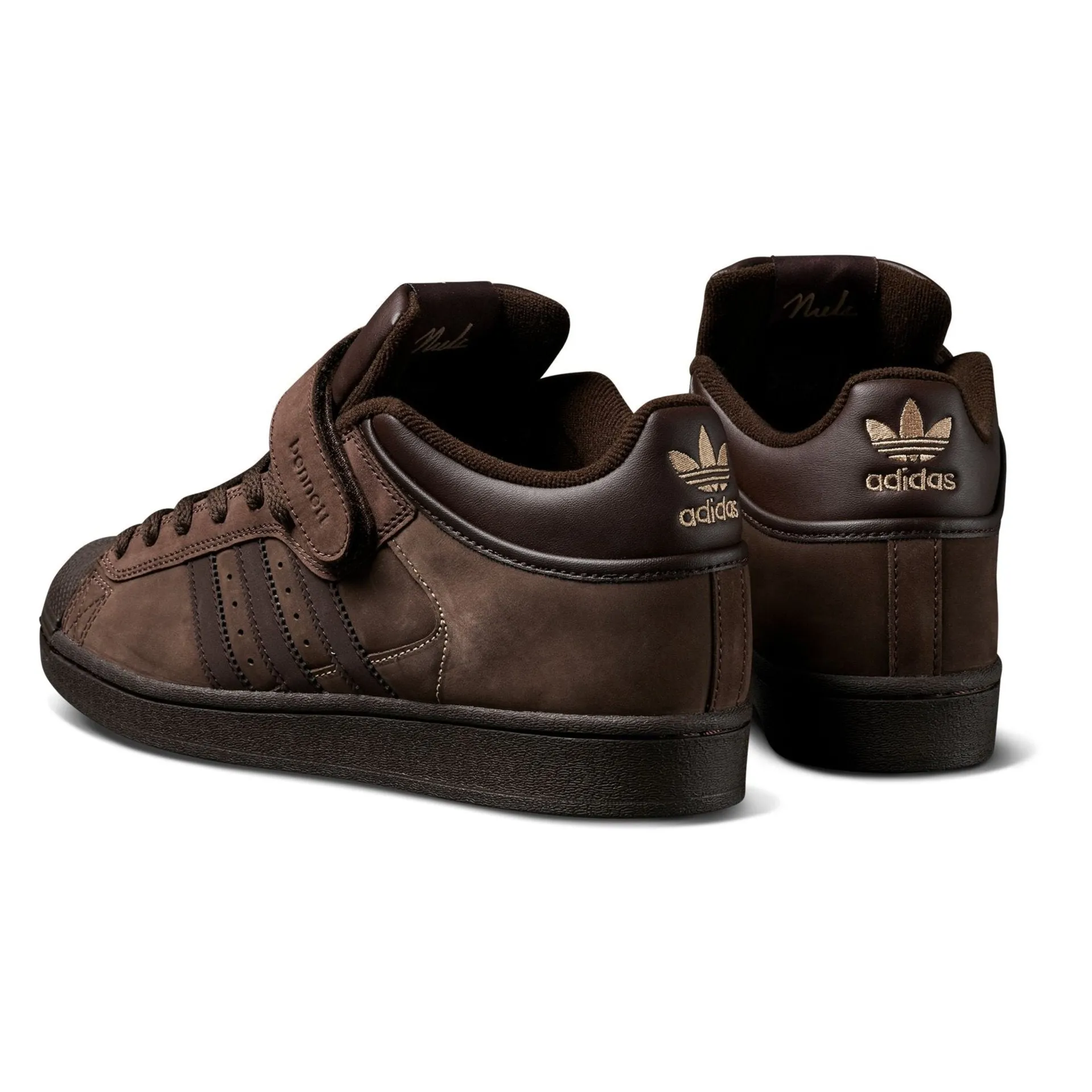 Adidas Pro Shell x Niels Bennett Skateboard Shoe - Brown/Dark Brown/Magic Biege