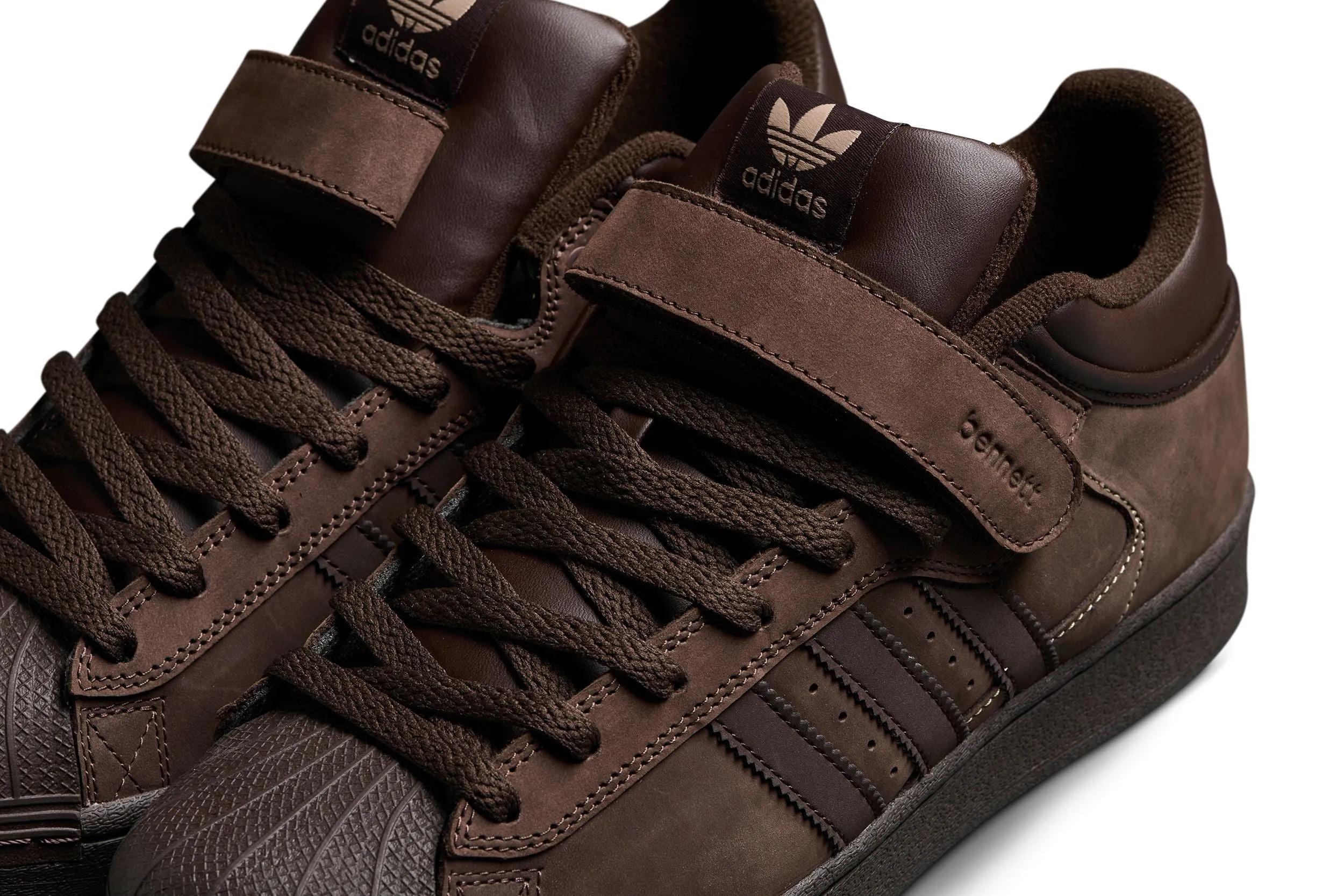 Adidas Pro Shell x Niels Bennett Skateboard Shoe - Brown/Dark Brown/Magic Biege