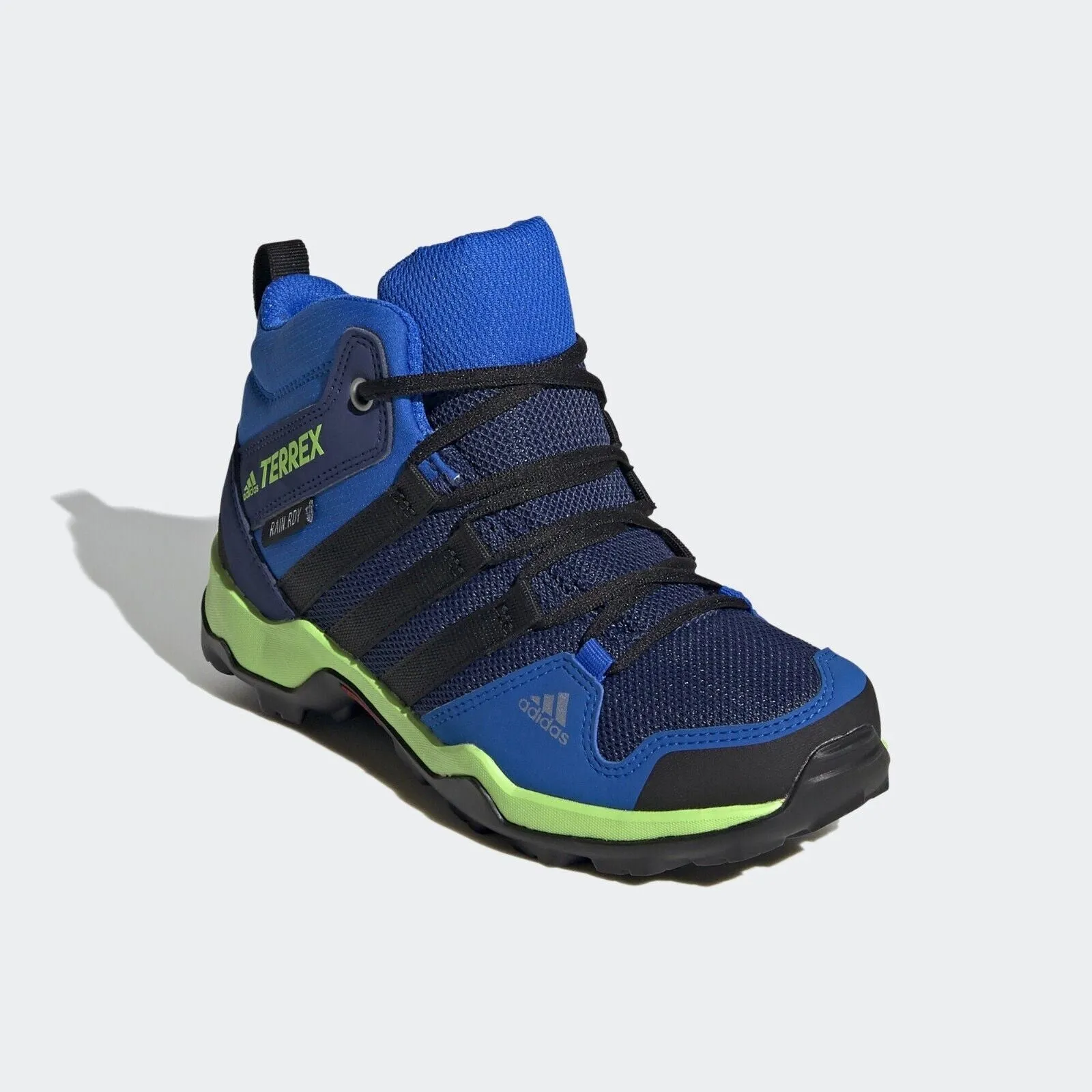 adidas Terrex AX2R Mid R.RDY Kids Hiking Trainers - Blue