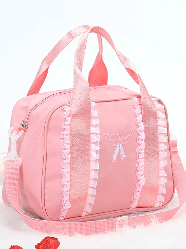Ballet Practice Shoulder Bag Lace Hand Carry Dance Shoes Storage Bag