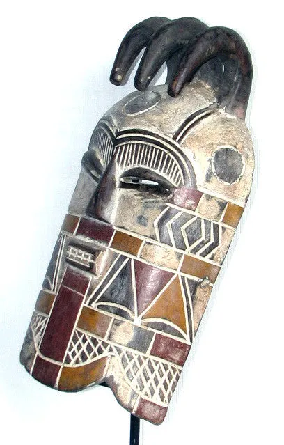 Bembe Initiation Mask with 3 Horns