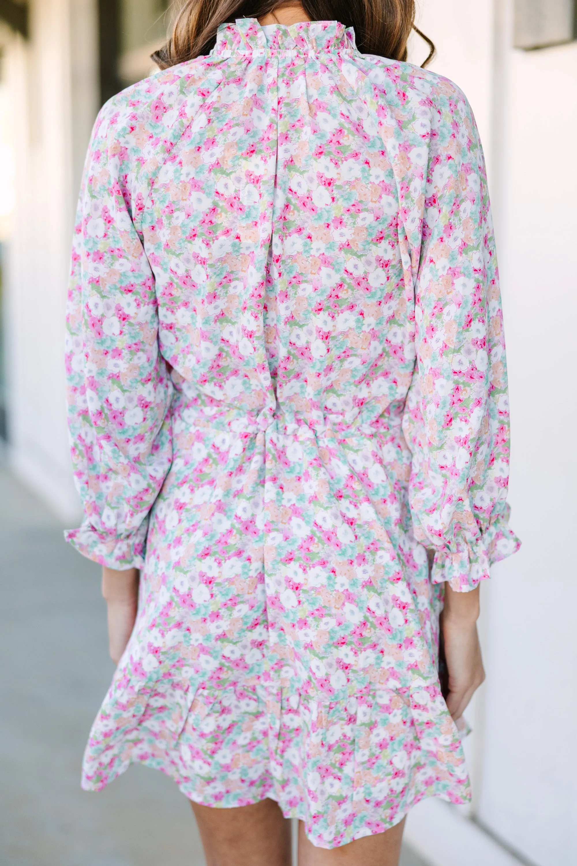 Better Get Going Pink Floral Dress