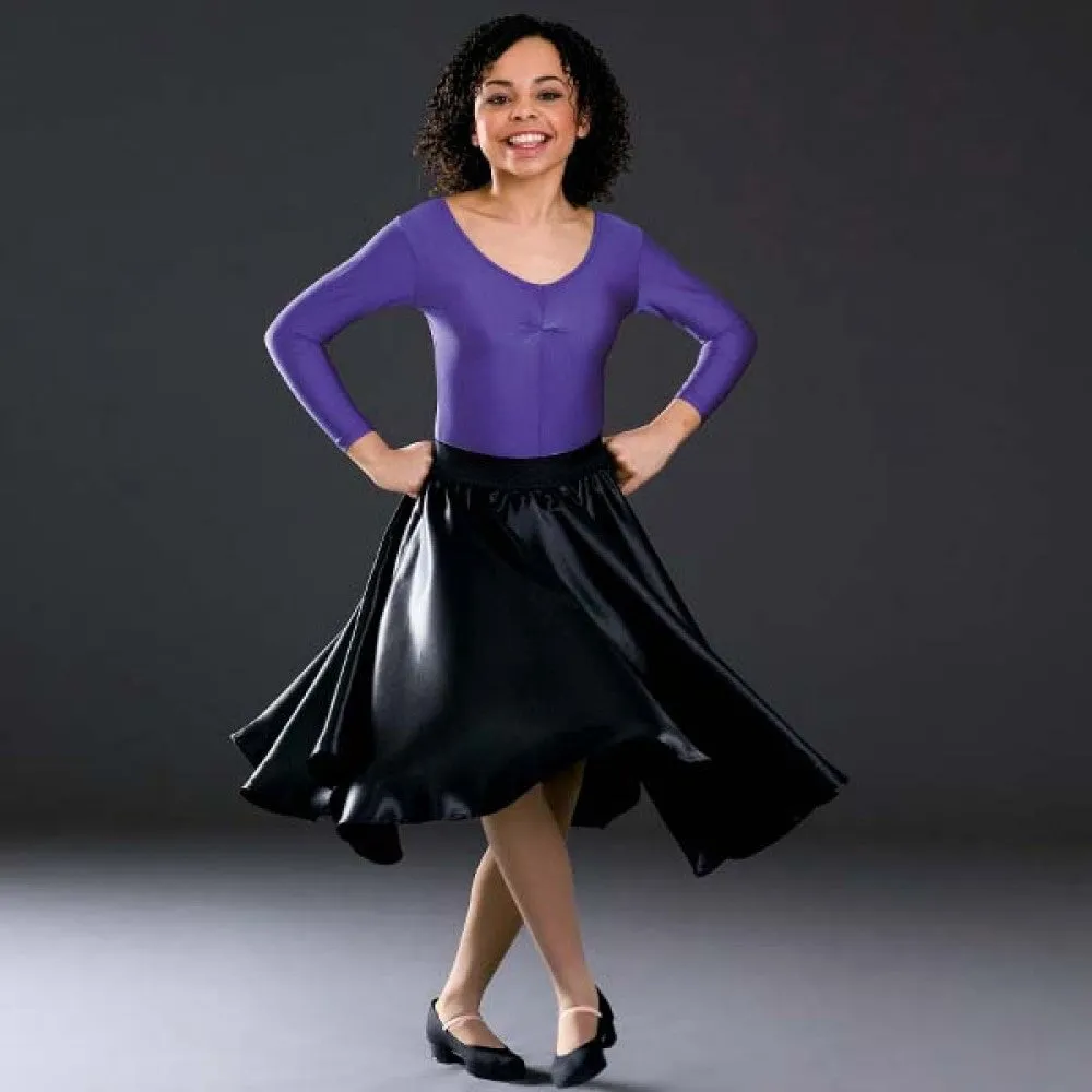 Black Satin Practice Skirt