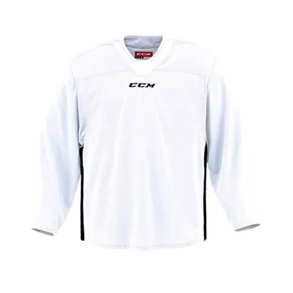 CCM Quicklite 60000 White/Black Custom Practice Hockey Jersey