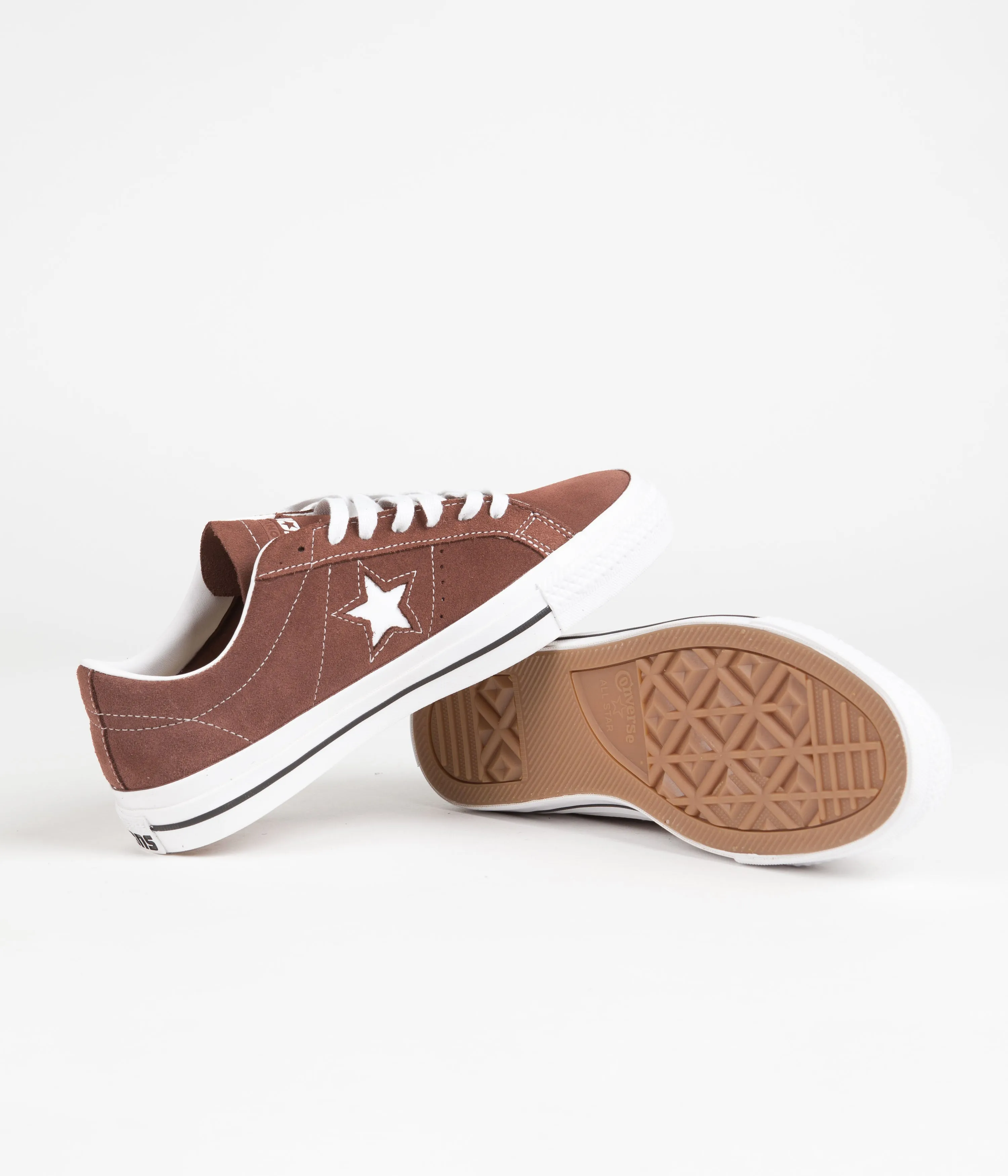Converse One Star Pro Ox Shoes - Red Oak / White / Black