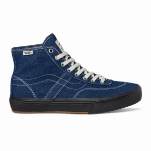 Crockett High Decon Canvas Skateboard Shoe - Denim Car Blue/Black