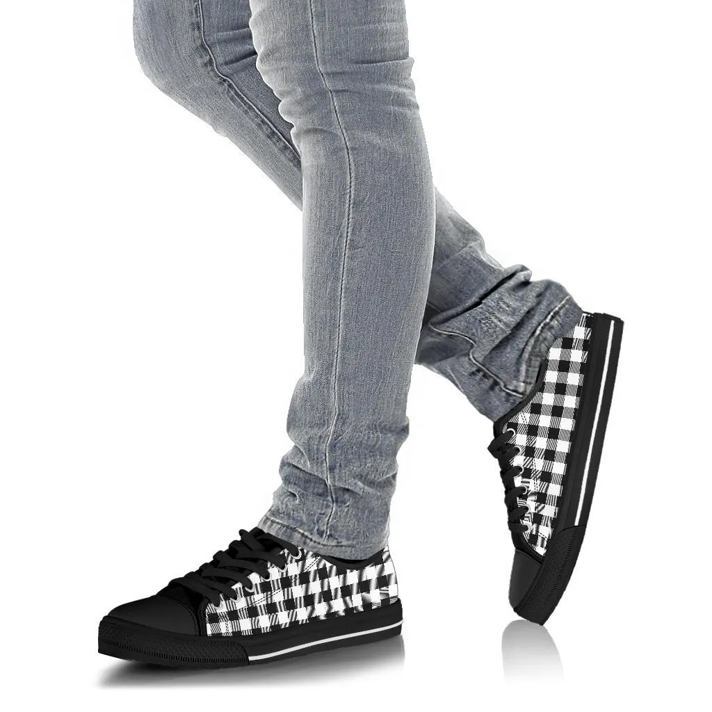 Custom Sneakers-Black and White Series 103