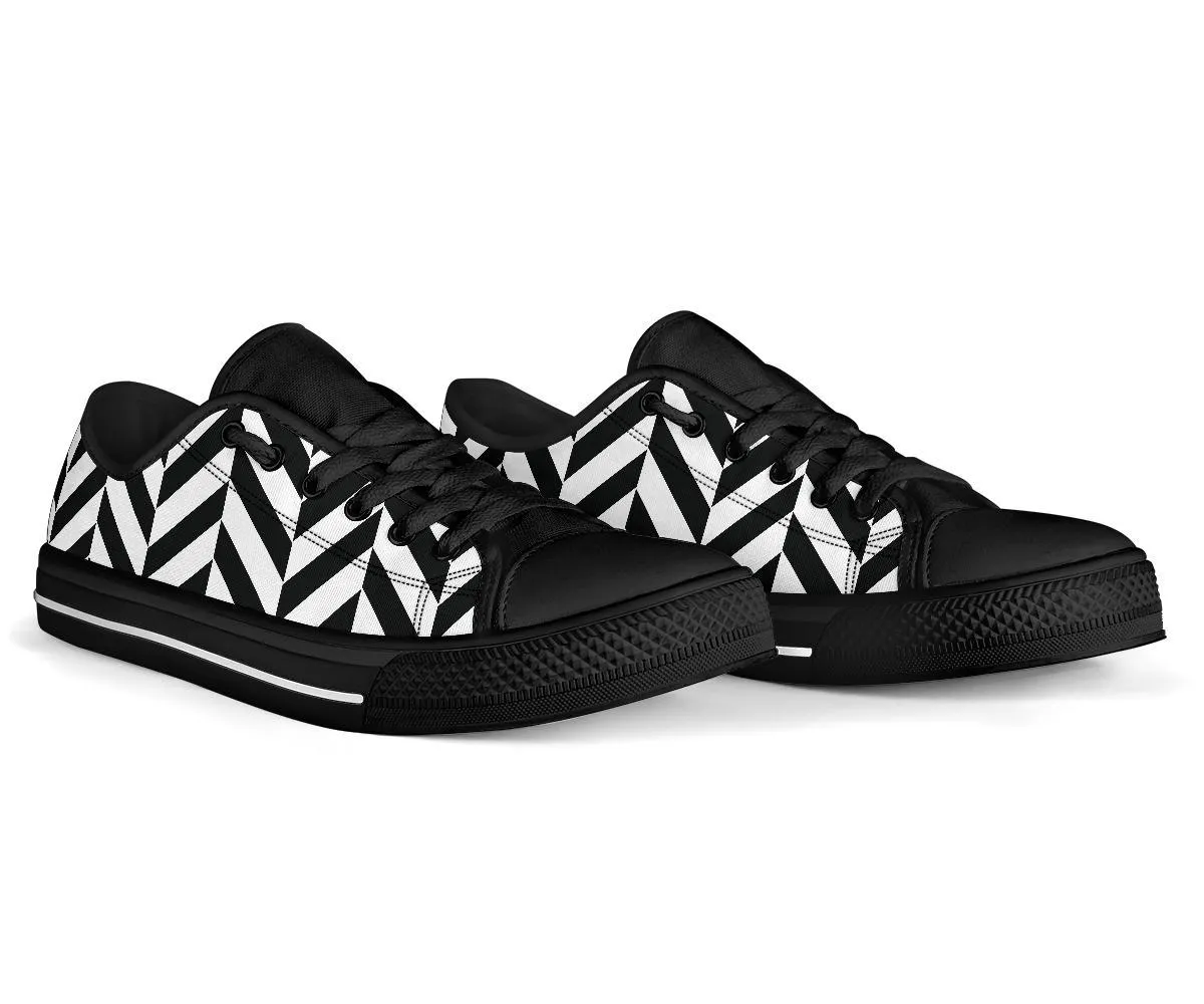 Custom Sneakers-Black and White Series 117