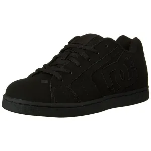 DC Net M Black Black Black Mens Leather Skate Trainer