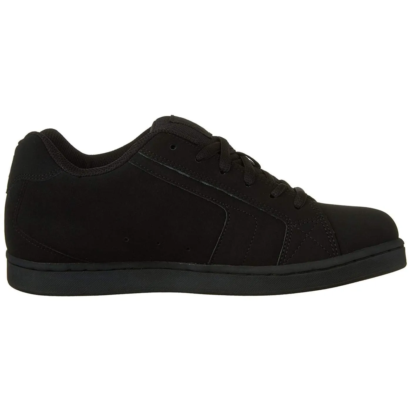 DC Net M Black Black Black Mens Leather Skate Trainer