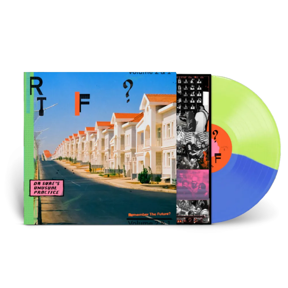 Dr Sure's Unusual Practice / Remember The Future? Vol. 2 & 1 LP Infinite Growth Blue/Fluro Yellow Vinyl