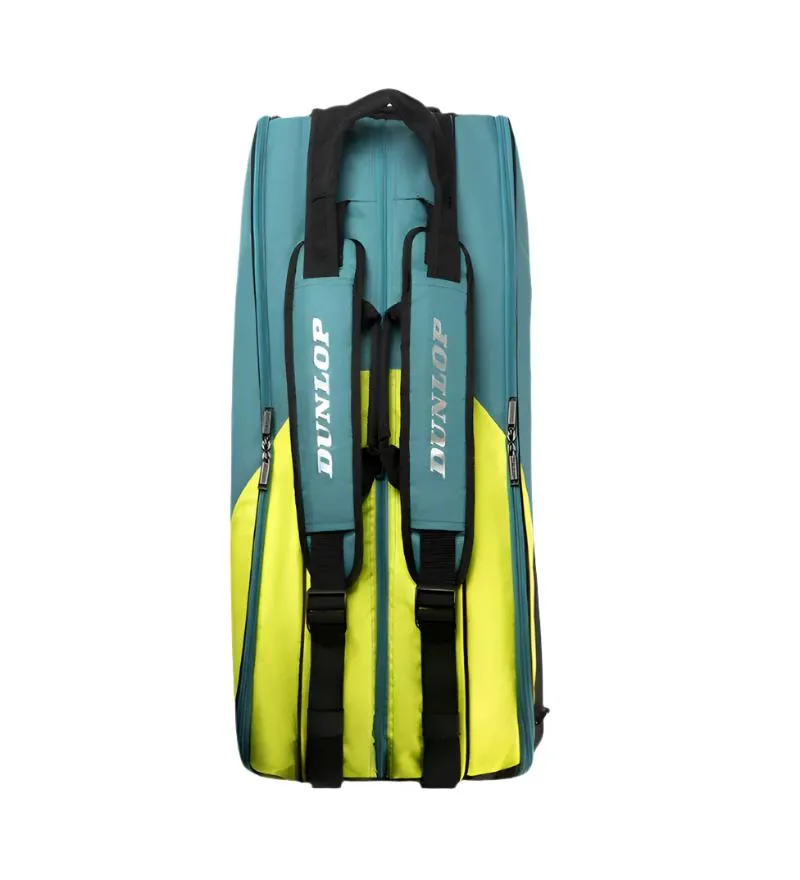 Dunlop SX Performance 8 Racket Badminton Bag - Teal / Black / Yellow