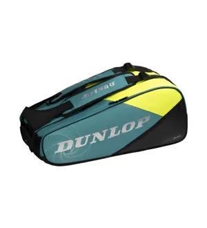 Dunlop SX Performance 8 Racket Badminton Bag - Teal / Black / Yellow