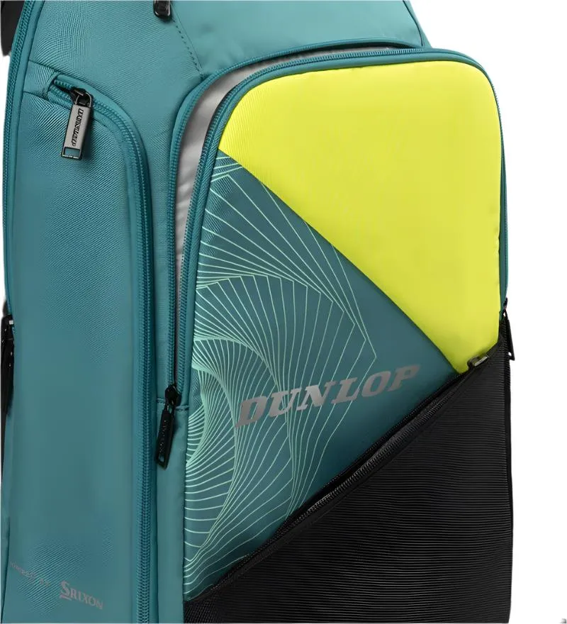 Dunlop SX Performance Badminton Backpack - Teal / Black / Yellow