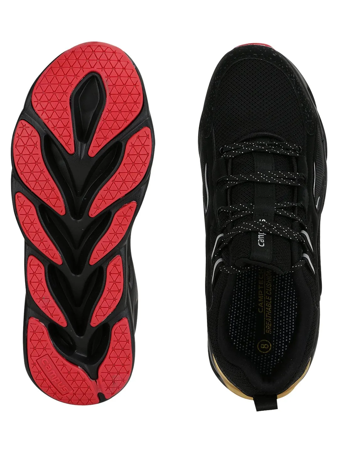 GAIN Black Men's Running Shoes