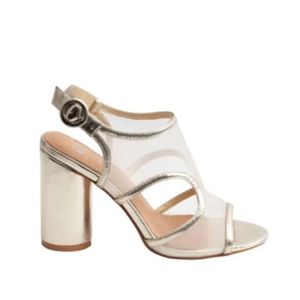 GC Shoes Claire Heeled Sandal Women's Shoes  Color Gold Size 6M