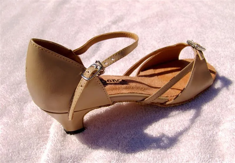 GO 7161 Tan Simulated Leather Latin Shoe