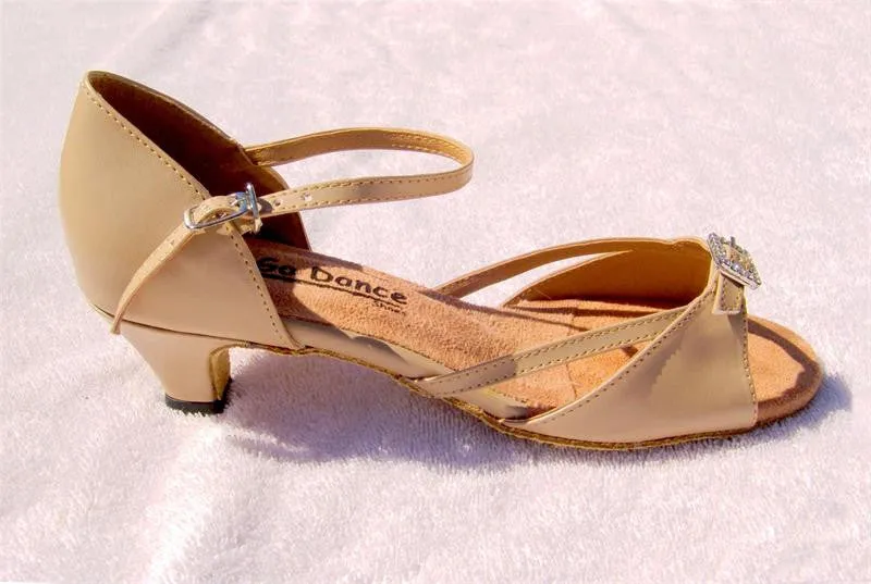 GO 7161 Tan Simulated Leather Latin Shoe