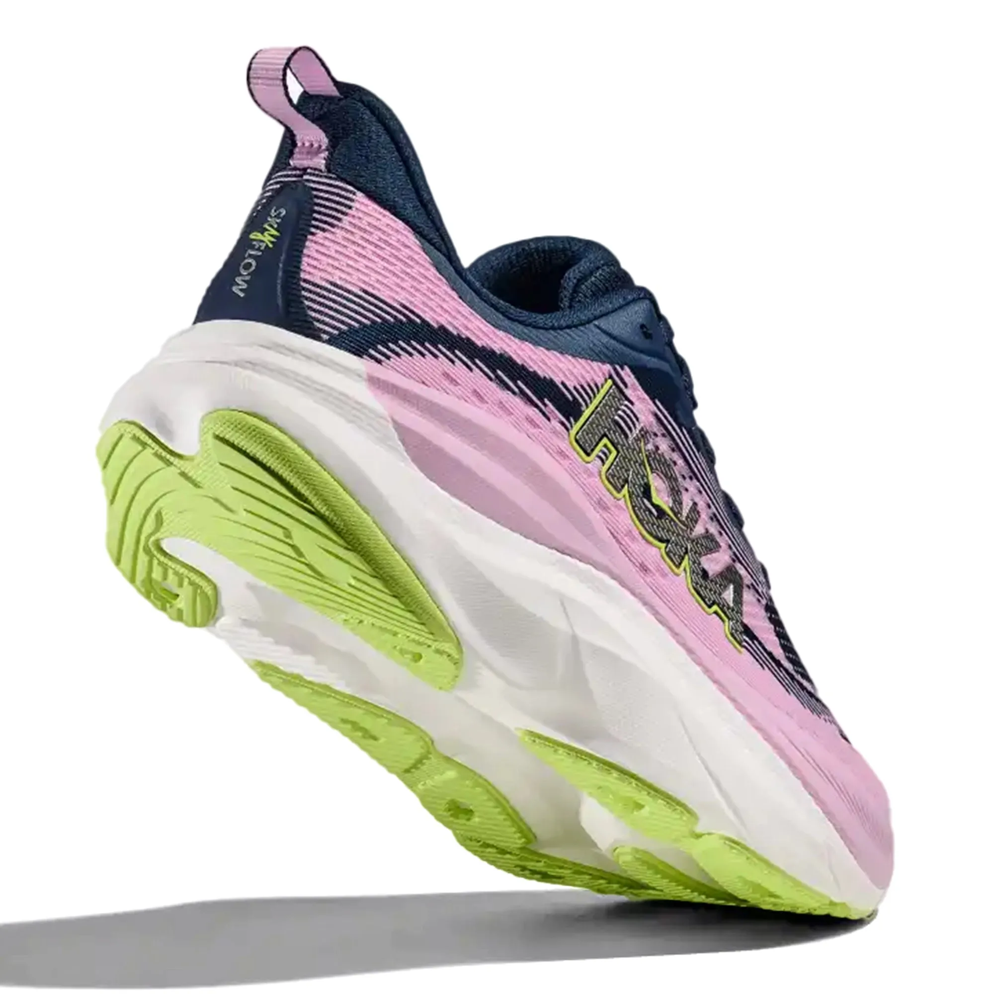 HOKA WOMEN'S RUNNING SHOES SKY FLOW MIDNIGHT / PINK TWILIGHT