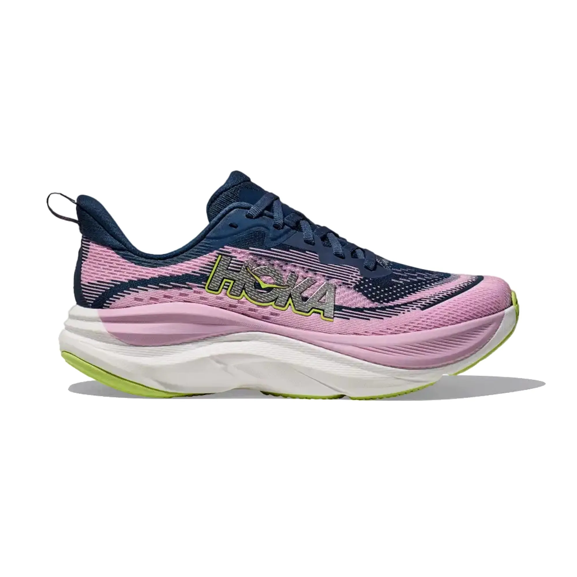 HOKA WOMEN'S RUNNING SHOES SKY FLOW MIDNIGHT / PINK TWILIGHT