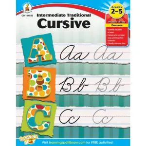 Intermediate Traditional Cursive Workbook Grade 2-5