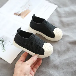 Kids Knitting Mesh Sneakers School Walking Flats