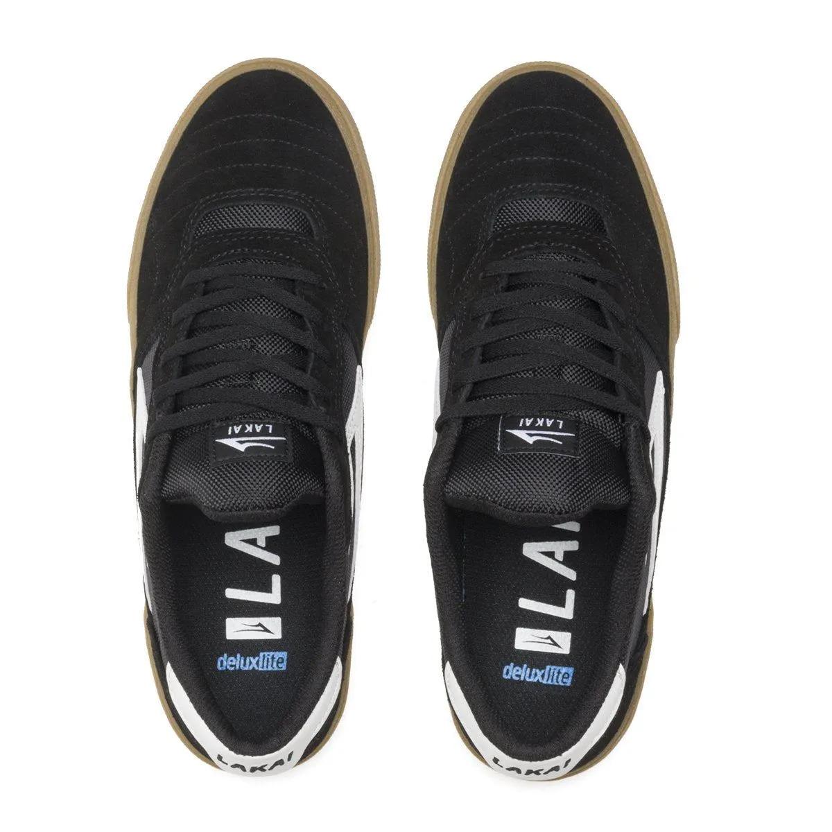 Lakai Cambridge Skate Shoes - Black / Gum