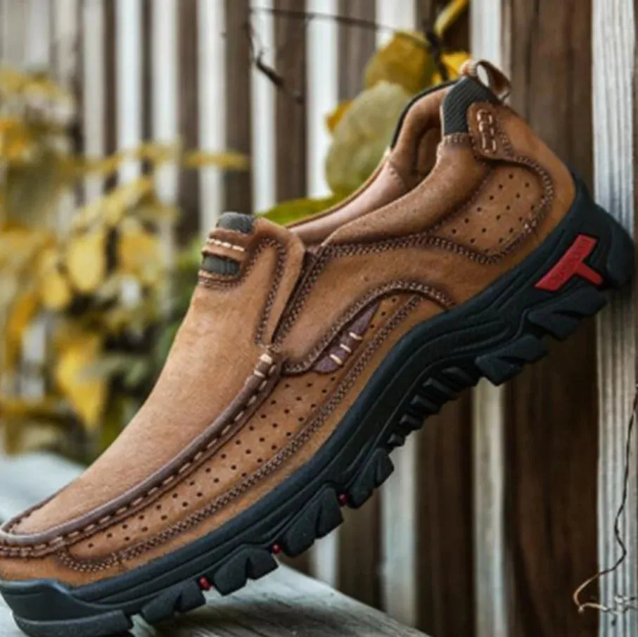 Men Casual Outdoor Slip-on Genuine Leather