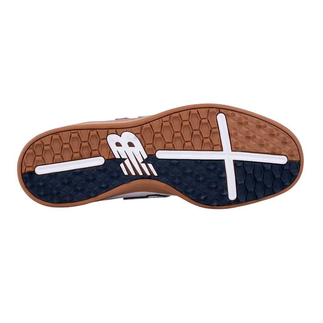 New Balance Mens 480 SL Golf Shoes - Spikeless - White/Brown - All Sizes
