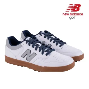 New Balance Mens 480 SL Golf Shoes - Spikeless - White/Brown - All Sizes