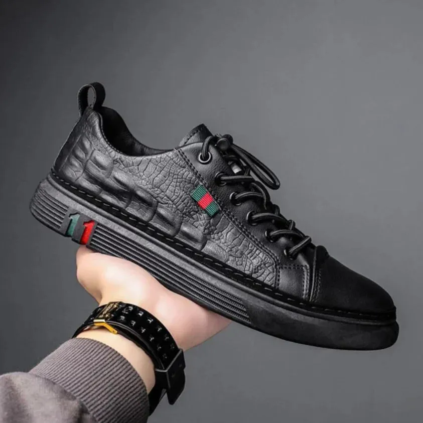 NEW Retails $139, Desires of Luxury Men's Alligator Print Sneakers, Men's Sz 11