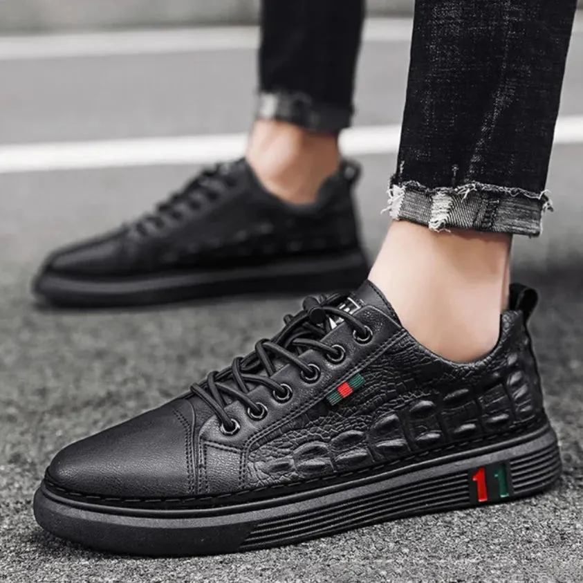 NEW Retails $139, Desires of Luxury Men's Alligator Print Sneakers, Men's Sz 11