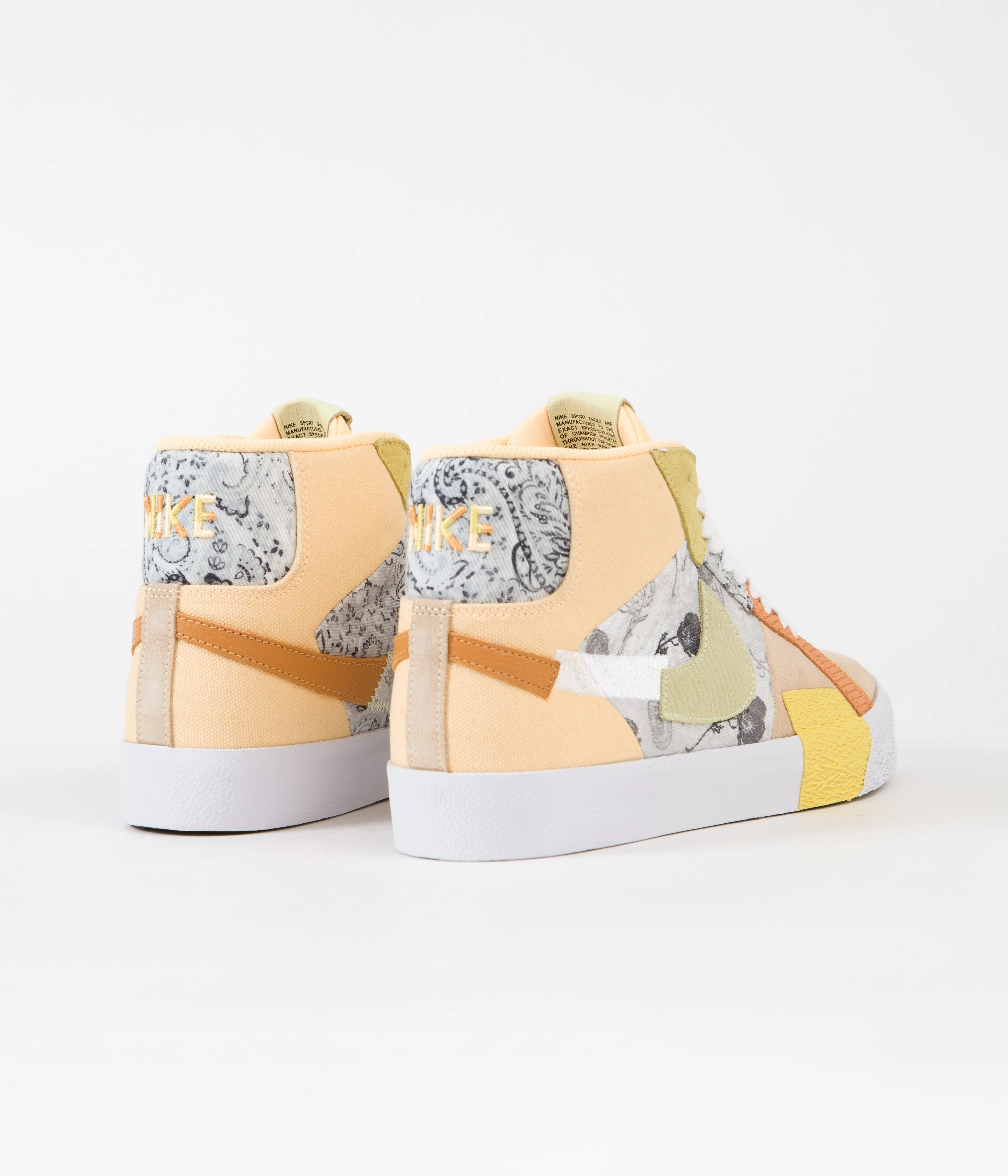 Nike SB Blazer Mid Premium Shoes - Melon Tint / Citron Tint - White