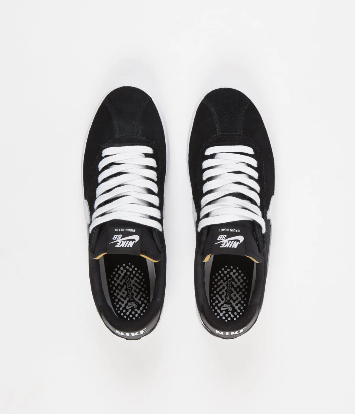 Nike SB Bruin React Shoes - Black / White - Black - Anthracite