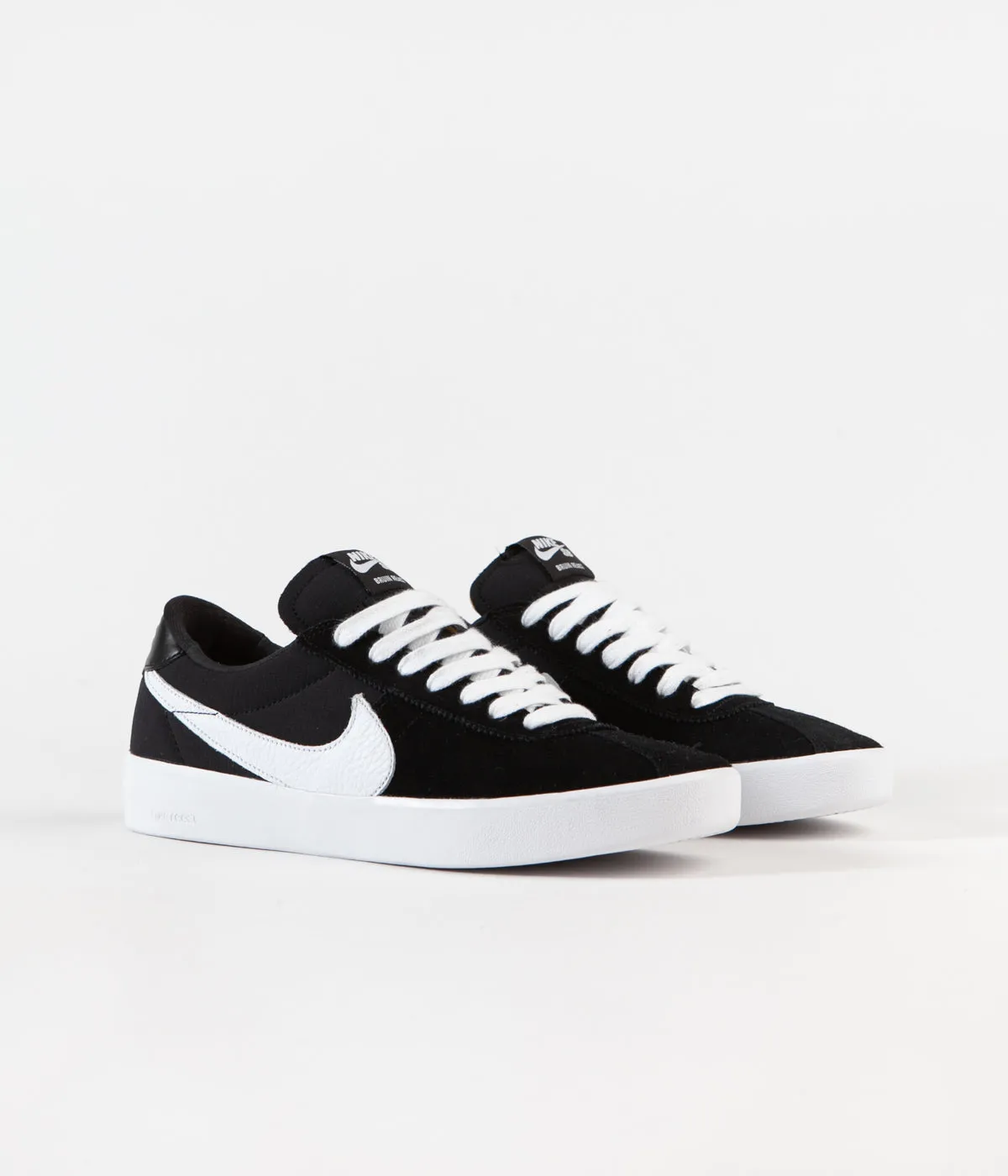 Nike SB Bruin React Shoes - Black / White - Black - Anthracite