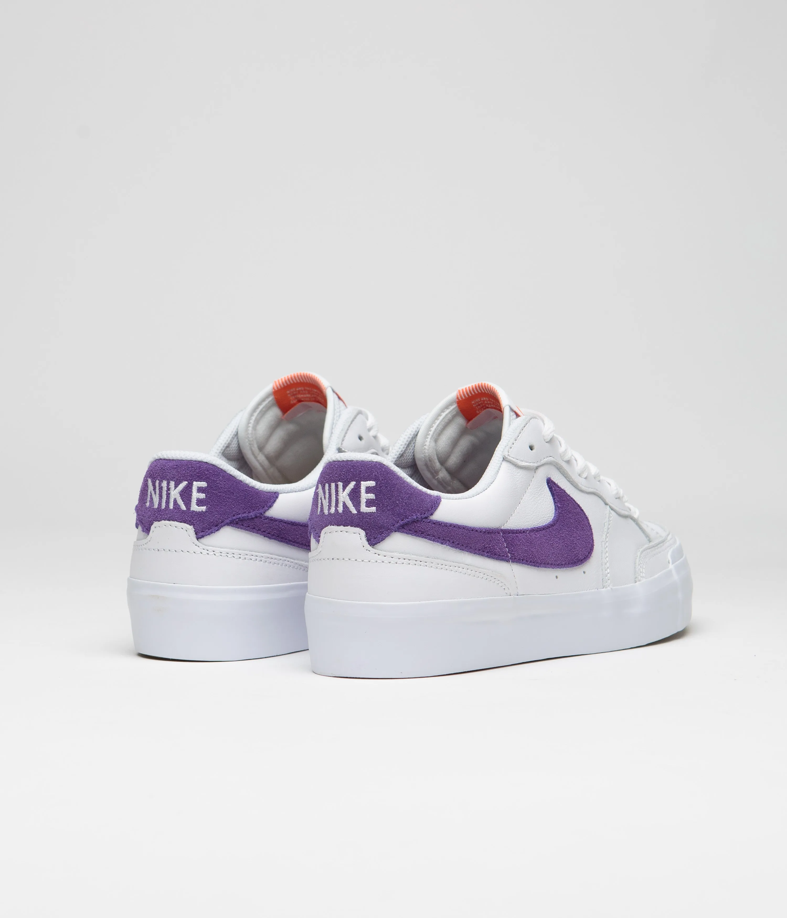 Nike SB Pogo Plus Shoes - White / Court Purple - White - Gum Light Brown