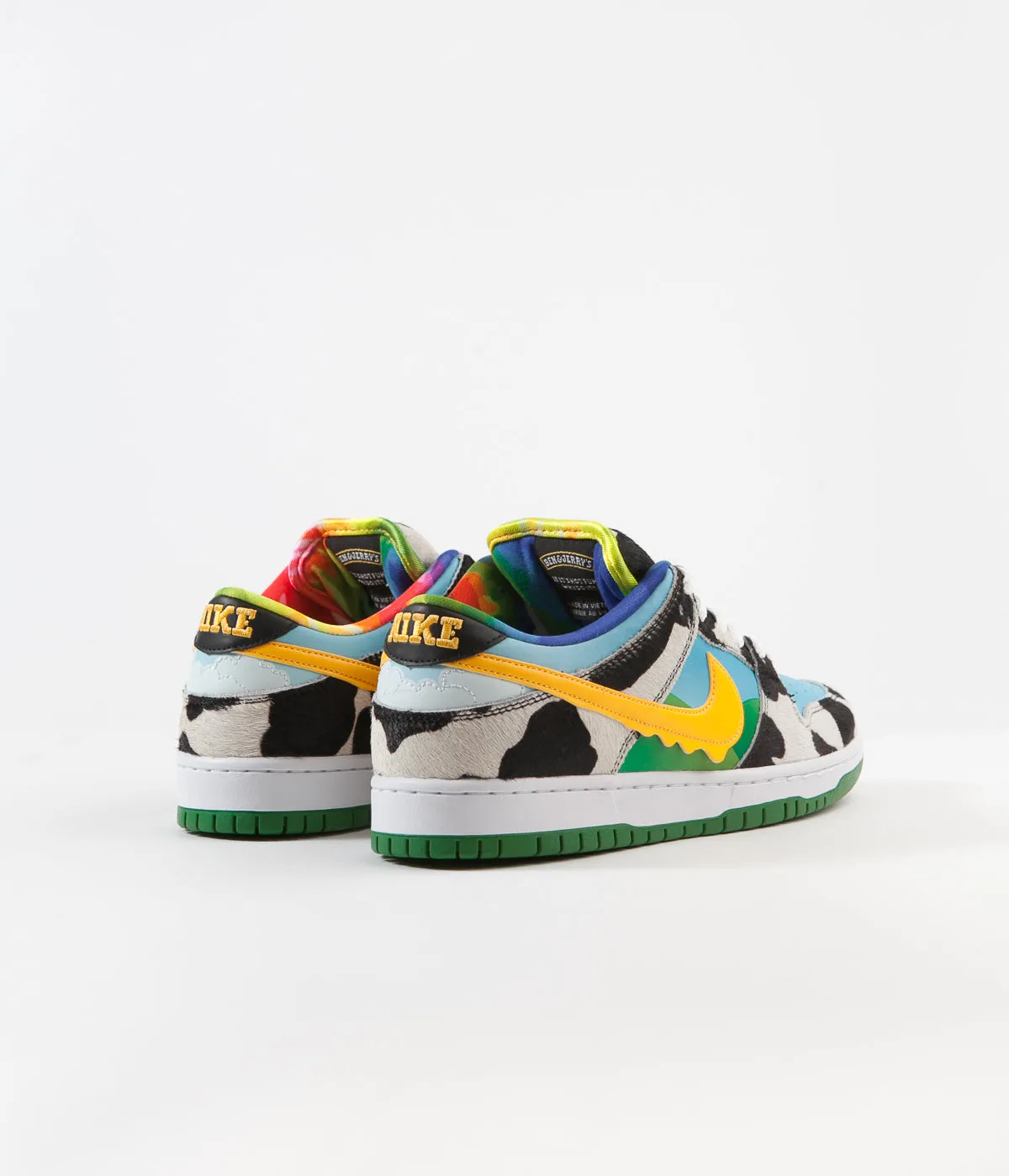 Nike SB x Ben & Jerry's 'Chunky Dunky' Dunk Low Pro Shoes - White / University Gold - Lagoon Pulse - Black