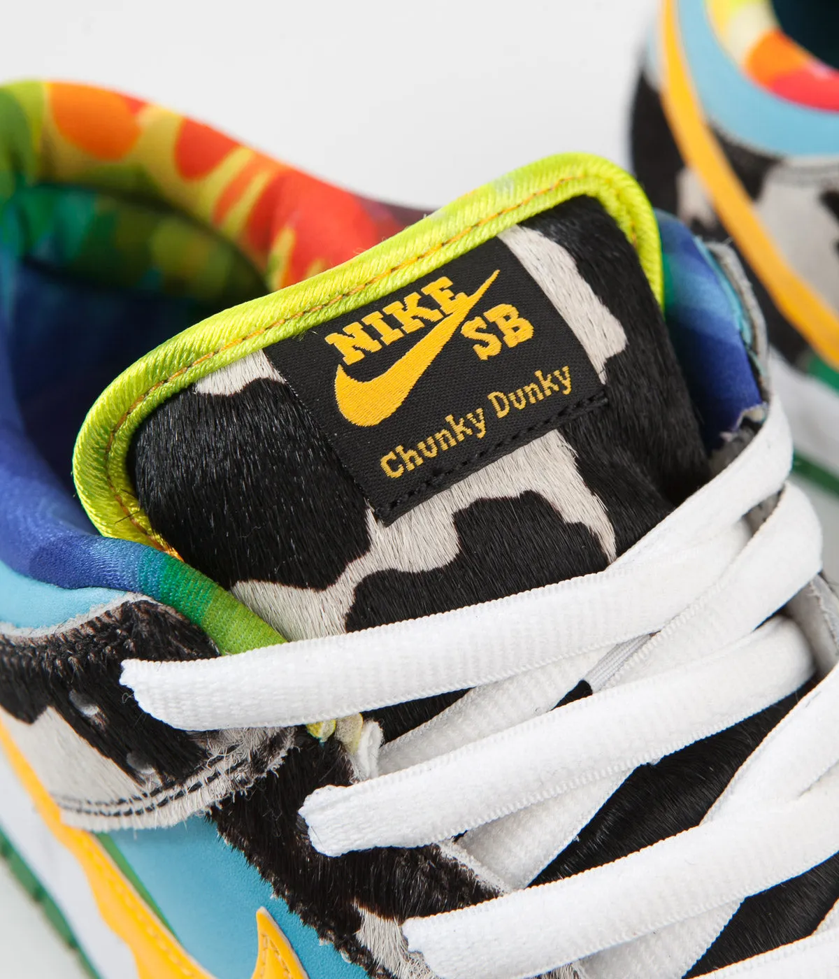 Nike SB x Ben & Jerry's 'Chunky Dunky' Dunk Low Pro Shoes - White / University Gold - Lagoon Pulse - Black