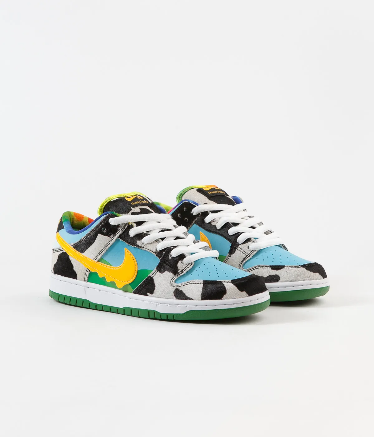 Nike SB x Ben & Jerry's 'Chunky Dunky' Dunk Low Pro Shoes - White / University Gold - Lagoon Pulse - Black