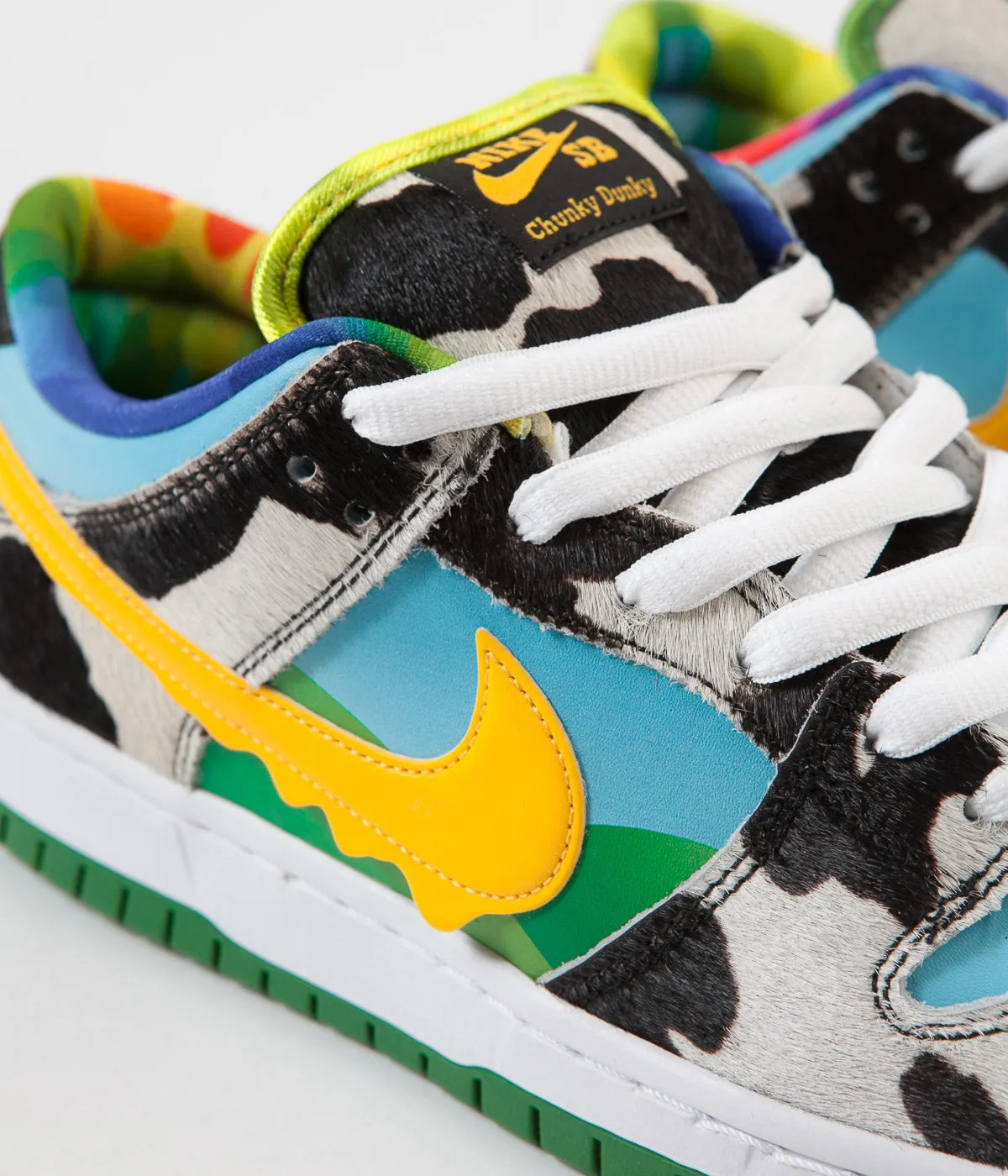 Nike SB x Ben & Jerry's 'Chunky Dunky' Dunk Low Pro Shoes - White / University Gold - Lagoon Pulse - Black