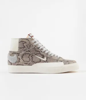 Nike SB x Soulland Blazer Mid Shoes - Light Bone / White - Pure Platinum