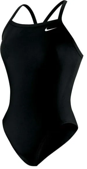 NIKE Womens Swim Core Solid Competitive Athletic Swimsuit