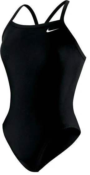 NIKE Womens Swim Core Solid Competitive Athletic Swimsuit