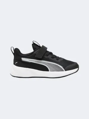 Puma Flyer 3 Ac Plus Ps Boys Running Sneakers Black/White