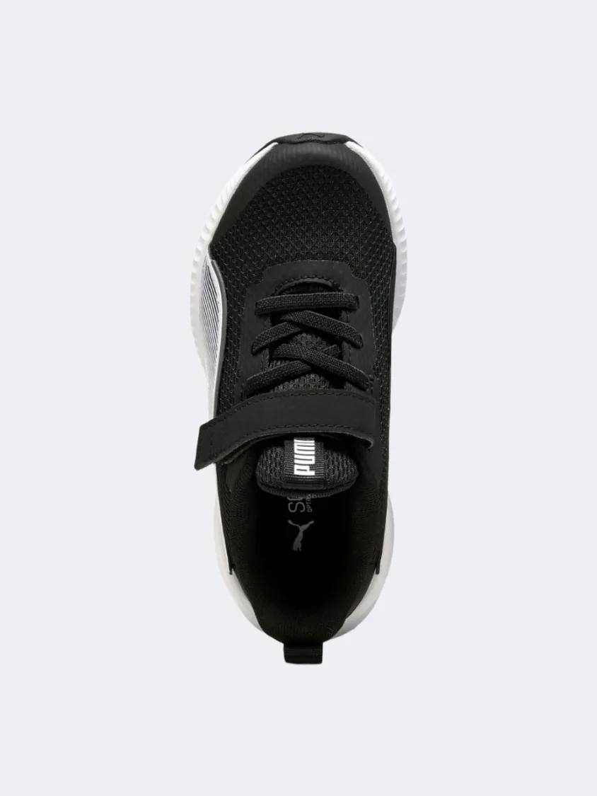 Puma Flyer 3 Ac Plus Ps Boys Running Sneakers Black/White