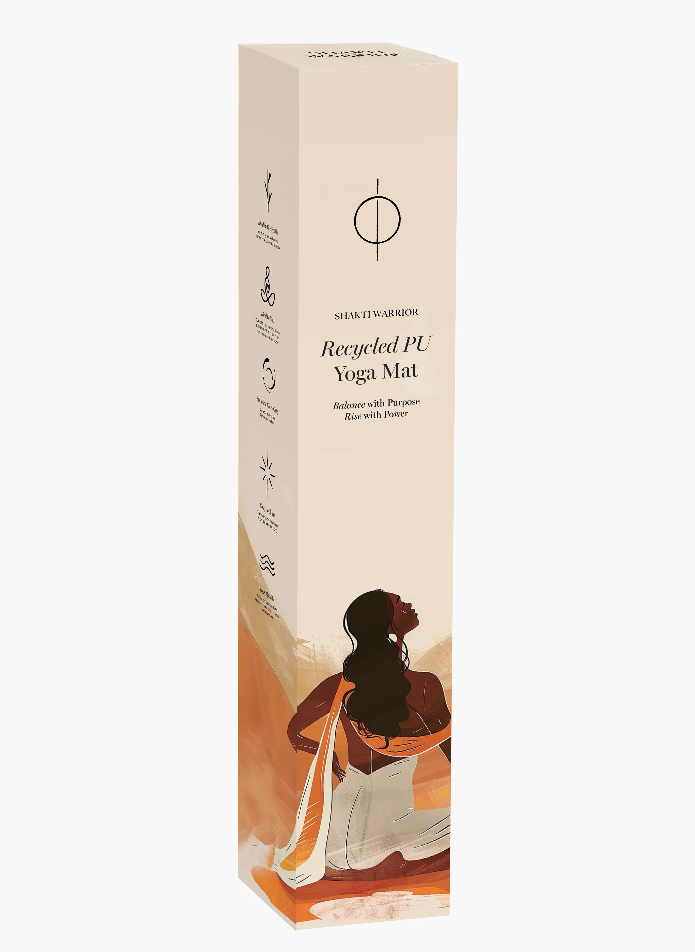 Recycled PU Yoga Mat - Moonbeam