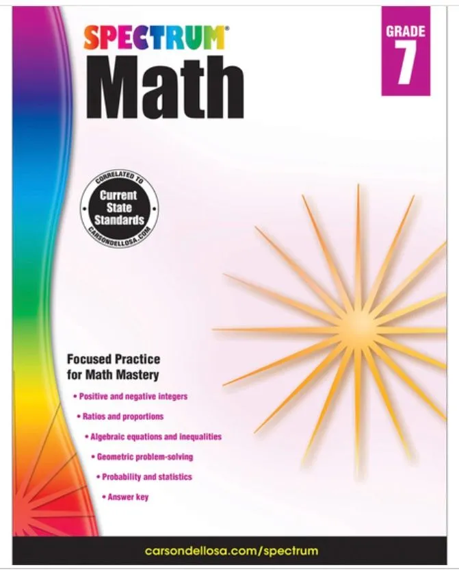 Spectrum Math, grade 7