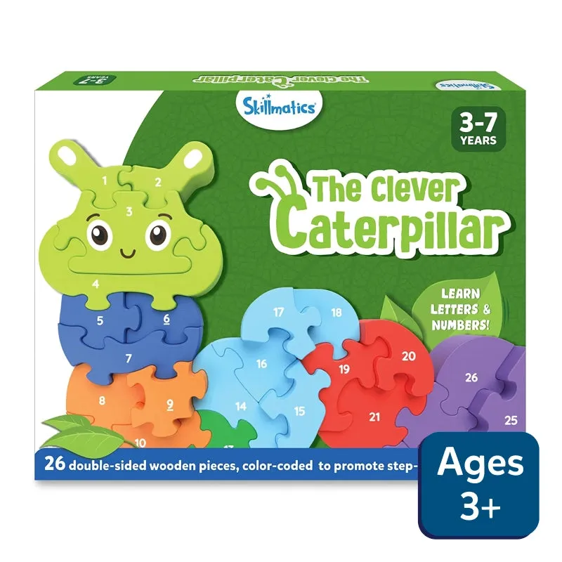 The Clever Caterpillar | Wooden Puzzle (ages 3 )